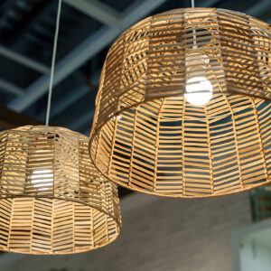 Rattan ceiling light