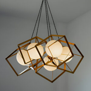 Cubic ceiling light